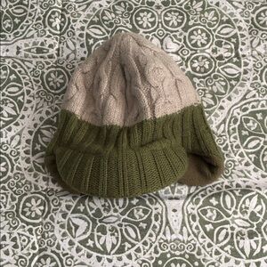 Burton Green and Beige Knit Hat